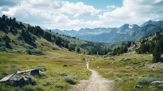 Majestic Rocky Mountains Hot Weather Nature Landscape