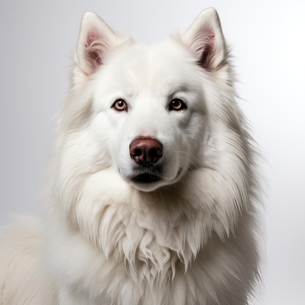 Photo majestic samoyed in a studio