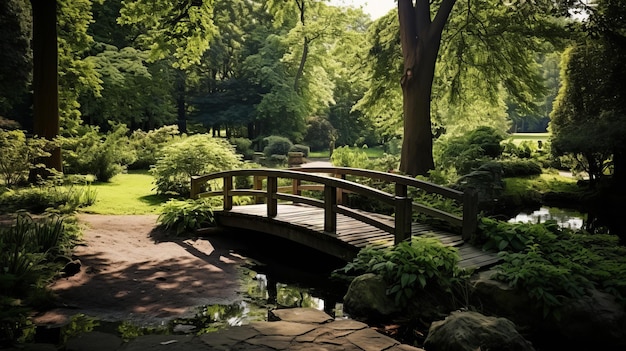 マジェスティック・セレニティ - ドイツの庭園35mmレンズで撮影