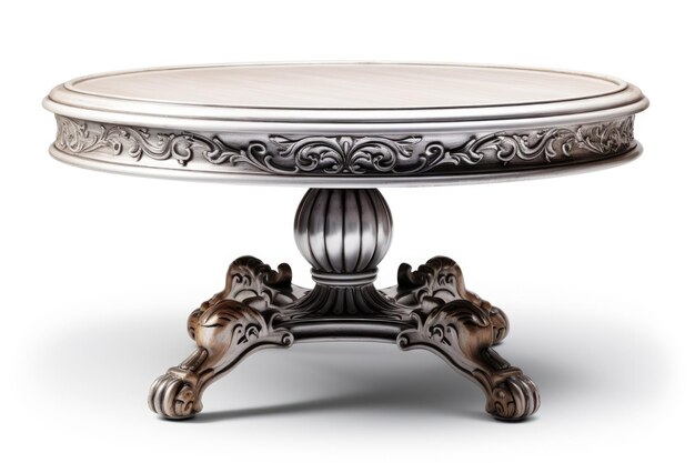 Foto majestic silver table il dominio dei leoni