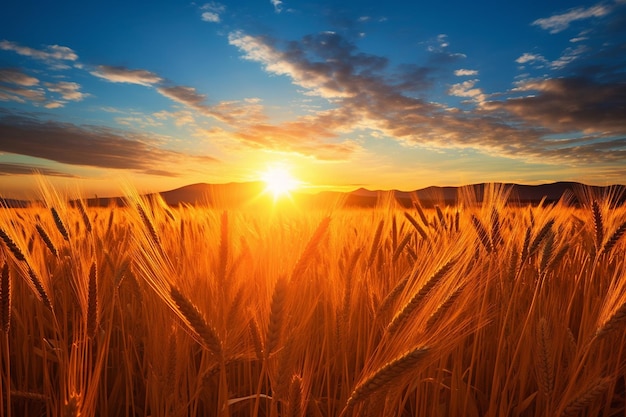 Majestic Sky Over Golden Fields