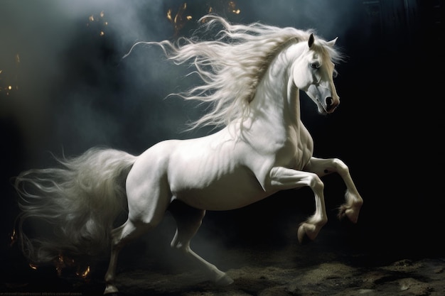 Majestic Spirit Capturing the Beauty of a Wild Horse in an Amazing Dreamy Photograph