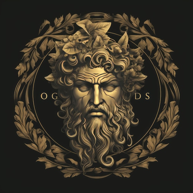 The Majestic Splendor of Dionysus Unveiling the Intoxicating Gold Emblem and Artistic Icon