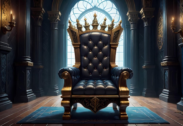 Photo majestic throne room background