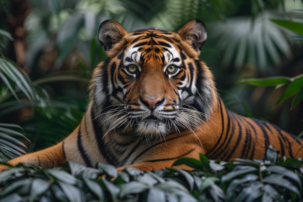 森 の 中 の 壮大な 虎