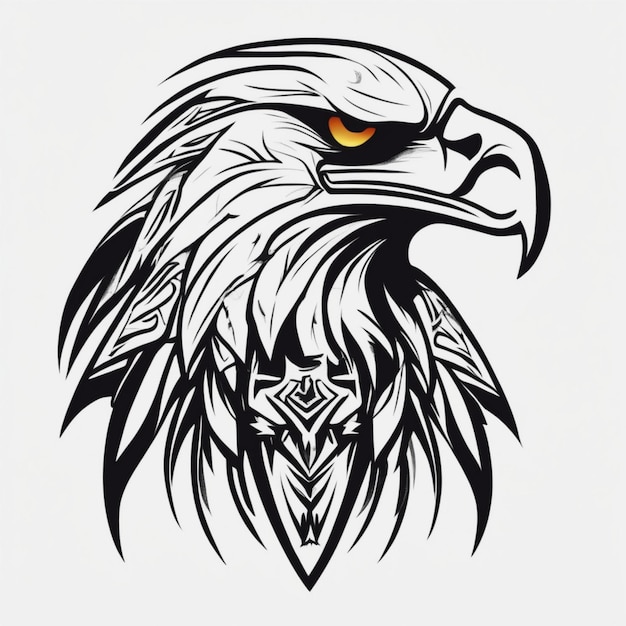 Photo majestic tribal eagle logo