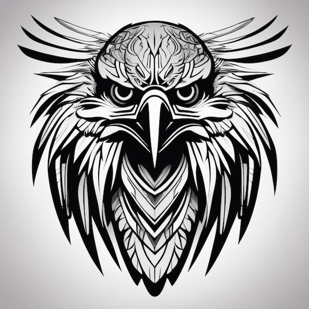 Photo majestic tribal eagle logo