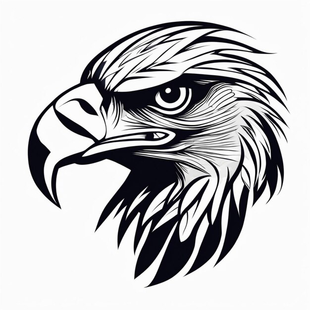 Photo majestic tribal eagle logo