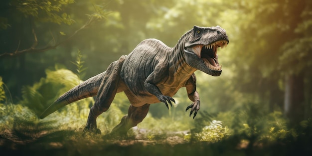 Majestic Tyrannosaurus Rex in the Wilderness