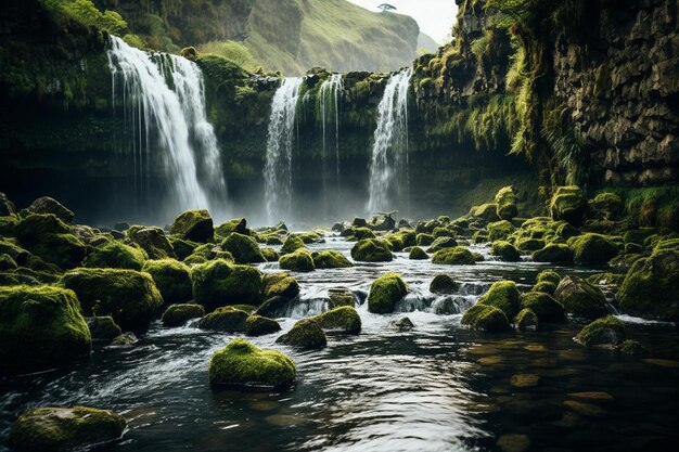 Majestic_waterfall_surrounded_by_lush_green_261jpg