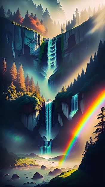 Majestic waterfall