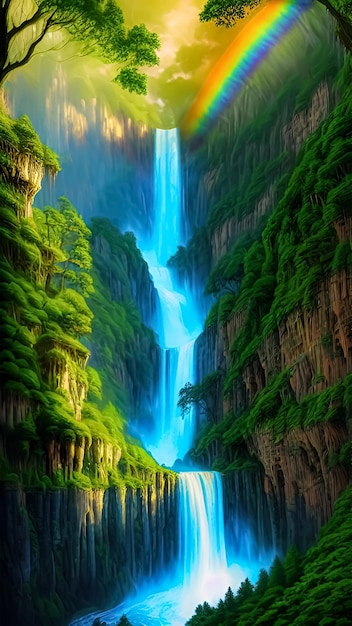 Majestic waterfall