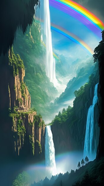 Majestic waterfall