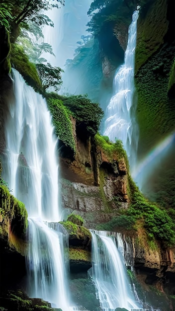 Majestic waterfall