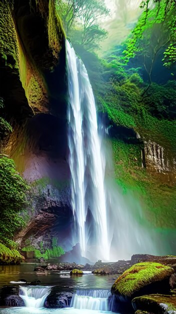 Majestic waterfall