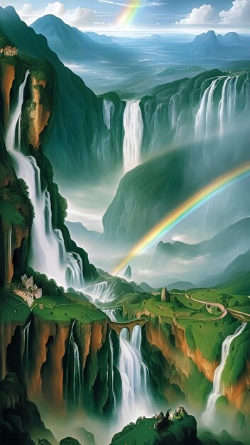 Majestic waterfall