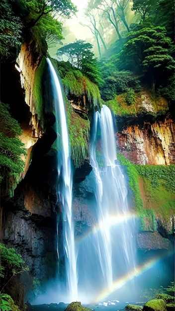 Majestic waterfall