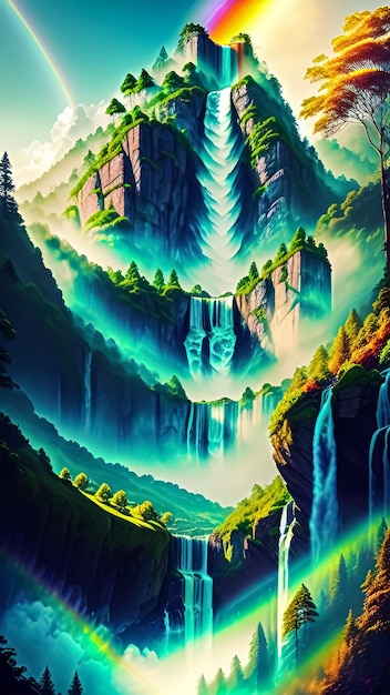 Majestic waterfall