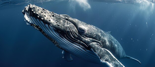 majestic whale AI generated