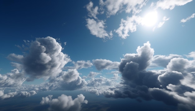 Majestic White Clouds in the Hype Style of a Cloudy Sky