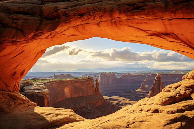 Majestueus mooi landschapsbehang natuurachtergrond Gegenereerd met AI