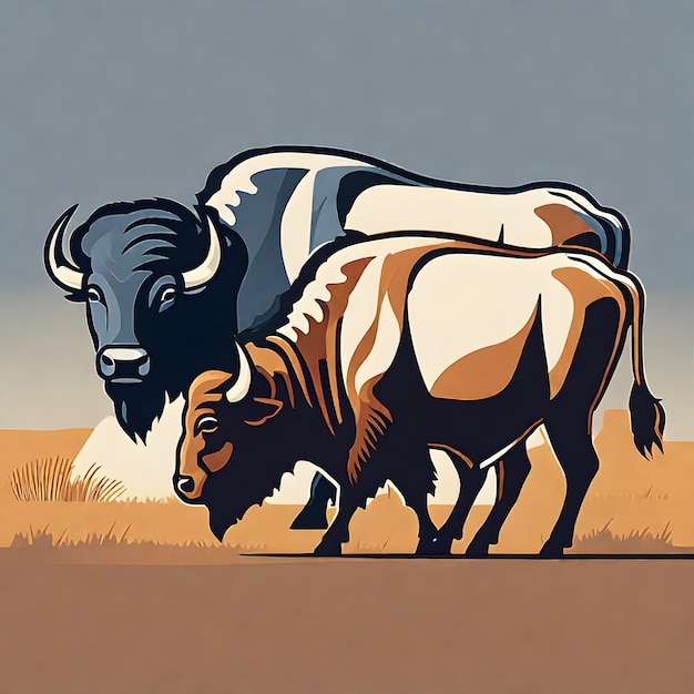 Majestueuze buffelkuddes in de Great Plains