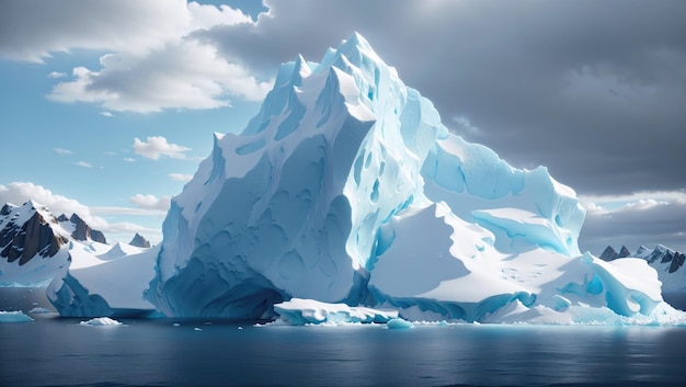 Majestueuze ijsberg betoverende schoonheid te midden van Antarctische wonderen