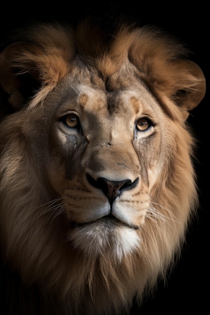 Majestueuze leeuwenkop