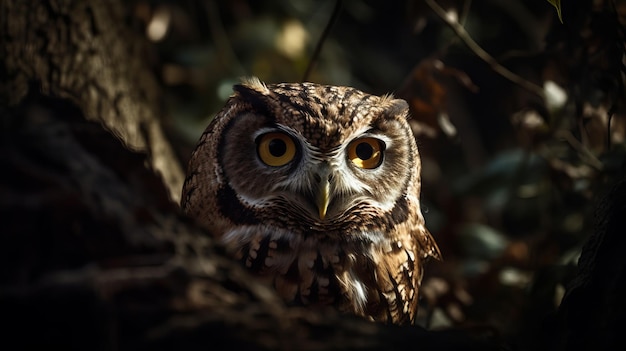 Majestueuze Uil in hun Natuurlijke Habitat