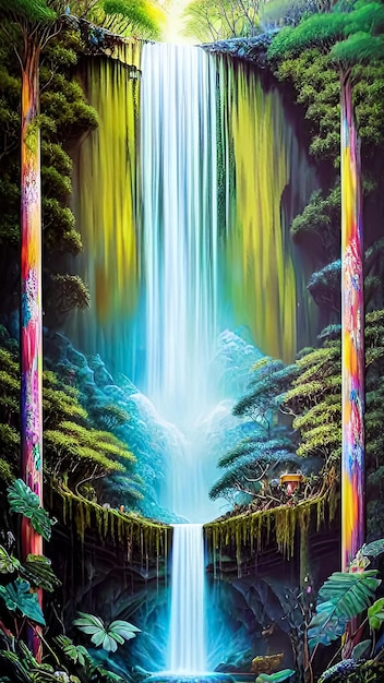 Foto majestueuze waterval