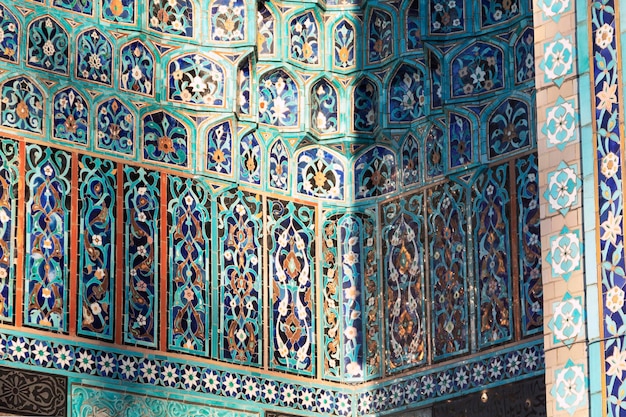 Majolica of the Cathedral Mosque closeup