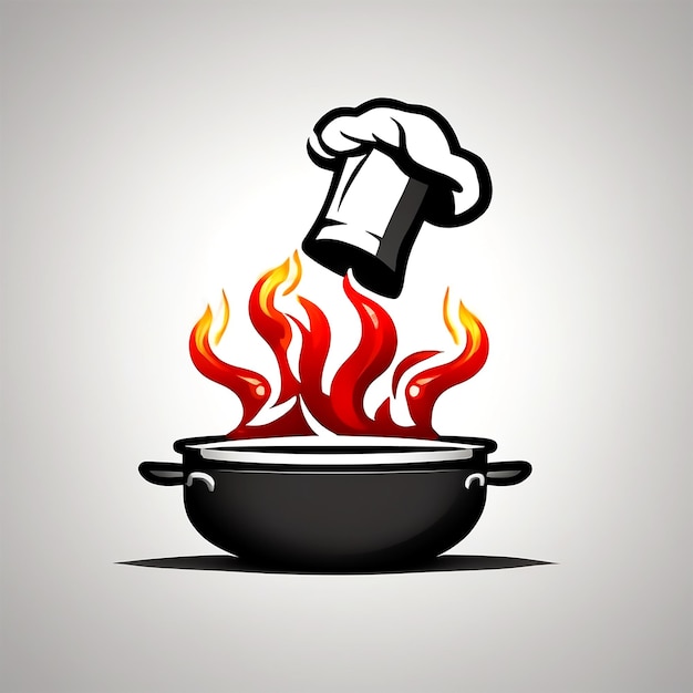 Создайте логотип Power House, а концепция — кепка шеф-повара и горячий огонь чили Power, пряная белая муза