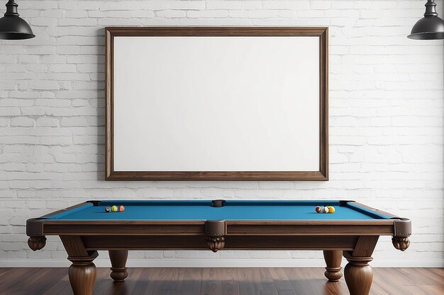 Make a Statement Pool Table Room Sign Mockup