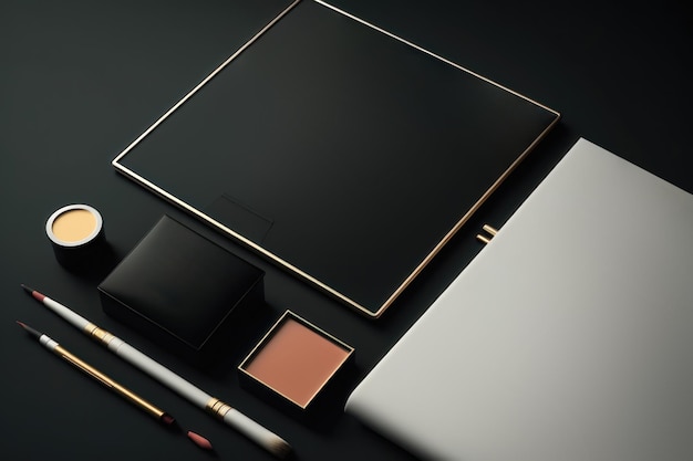 Make-up artist branding mockup AI-generatie