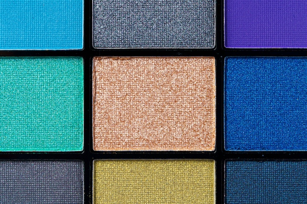 Make up colorful eyeshadow palettes