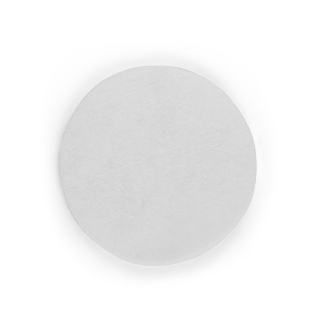 make up cotton pad stack pack isolated on background