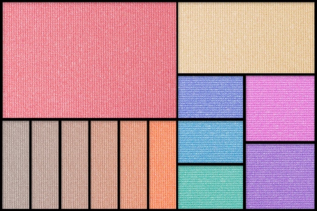 Photo make up palette of colorful eyeshadow