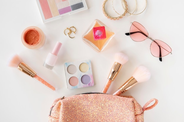 Make-up producten met tas