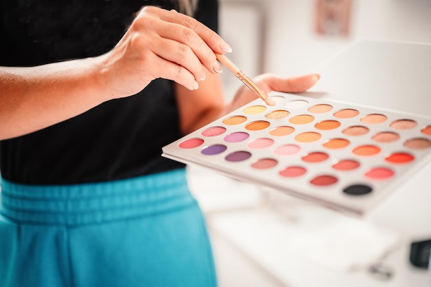 Make-up set zachte make-up kwasten en maskara Woman beauty