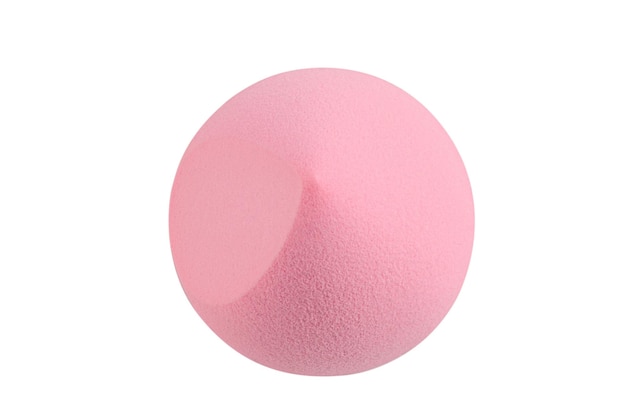 Make-up spons roze op witte achtergrond Beauty blender geïsoleerd op witte achtergrond Heldere sponzen voor cosmetica Make-up producten Beauty concept