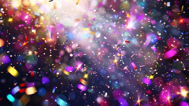 Make your special occasion even more memorable with this colorful and dynamic background of confetti