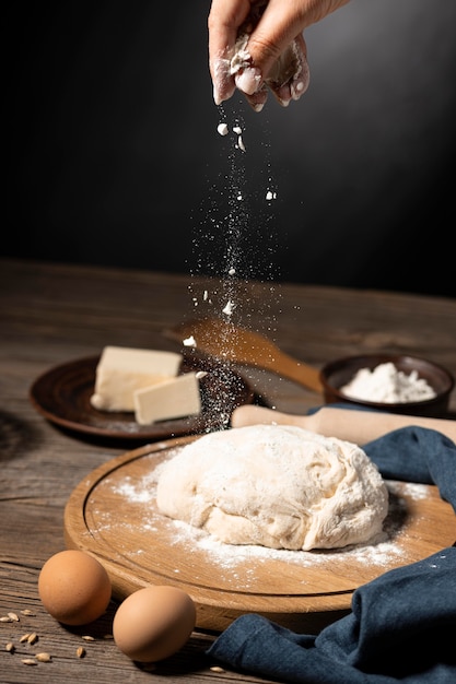 Foto maken van traditioneel brood van doden