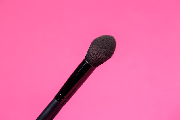 Makeup brush for eyes. Eyeliner. Sponge applicator for blending the pencil.