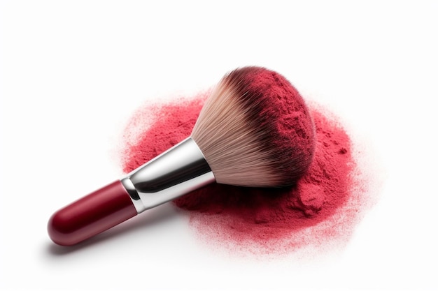 Makeup brush glitter background