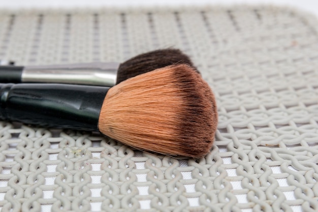 Makeup brush with a white background in rio de janeiro, brazil.