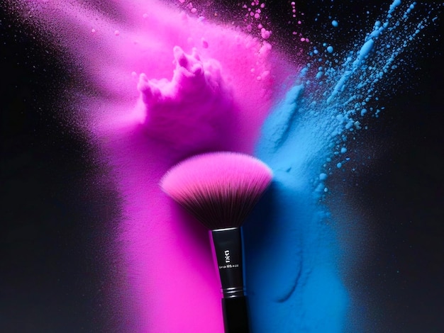 Photo makeup brush