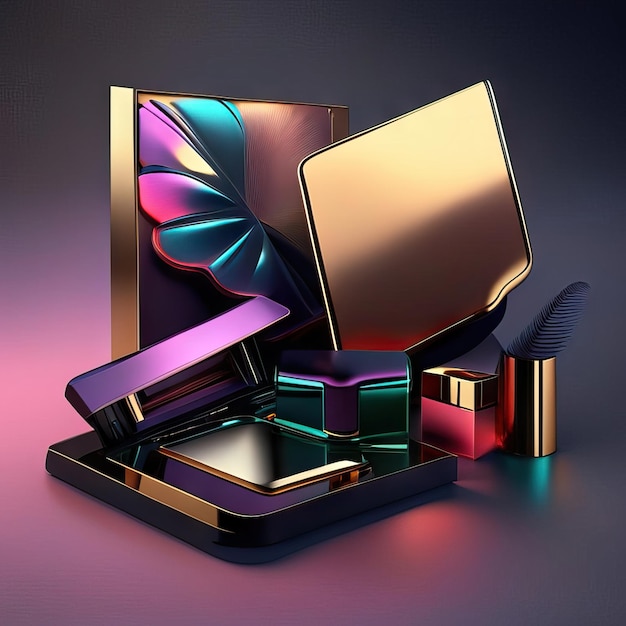 Makeup case illustration