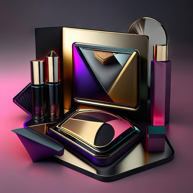 Makeup case illustration