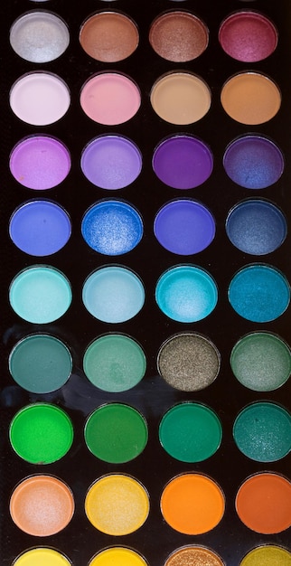 Makeup collection close up picture