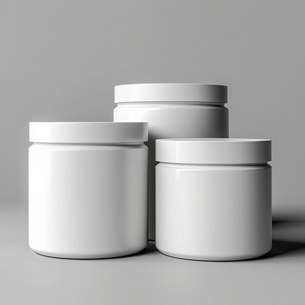 Photo makeup container jar product packaging for mockupgenerative ai